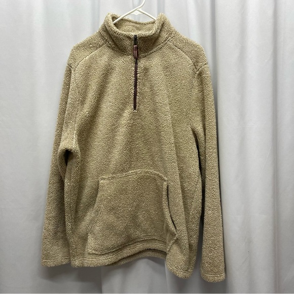 Telluride Clothing Company Other - Telluride clothing mens large fleece jacket tan gorpcore teddy bear 1/4 zip